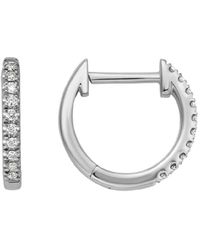 Diamond Select Cuts - 14k Diamond Huggie Earrings 0.1 Ct. - Lyst