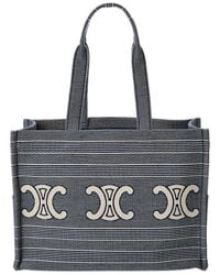 Celine - Cabas Thais Large Striped Tote - Lyst