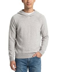 Vince - Wool & Cashmere-Blend Geo Sweater Hoodie - Lyst