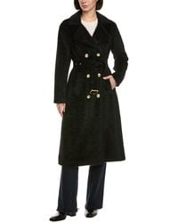Cynthia Rowley - Fuzzy Trench Coat - Lyst