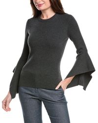 Michael Kors - Flare Sleeve Merino Wool Blend Sweater - Lyst