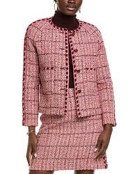 St. John - Tweed Wool-Blend Jacket - Lyst