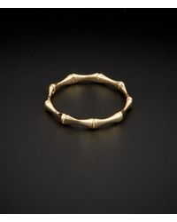 Italian Gold - 14k Bamboo Ring - Lyst