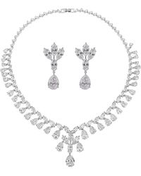 Eye Candy LA - Luxe Collection Cz Necklace And Earring Set - Lyst