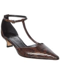 Aeyde - Liz Snake-Embossed Pump - Lyst