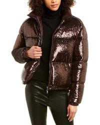 Moncler Caille Velvet Down Jacket - Brown