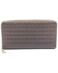 Celine - Leather C Charm Large Zip Wallet (authentic Pre-loved) - Lyst