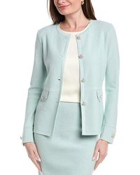 St. John - Lurex Pique Jacket - Lyst