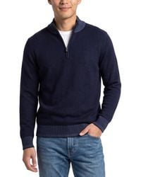 RAFFI - Vanise 1/4-zip Wool & Cashmere-blend Mock Neck Sweater - Lyst