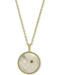 Samuel B. - 18K 0.10 Ct. Tw. Smoky Quartz & Pearl Necklace - Lyst