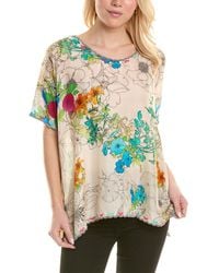 Johnny Was - Sequence Halsey Silk Top - Lyst