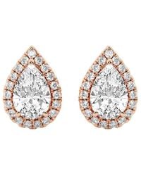 Lab Grown Diamonds - 14k Rose Gold 3.50 Ct. Tw. Lab-grown Diamond Studs - Lyst