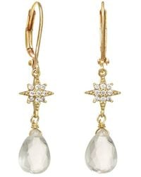 Rachel Reinhardt Jewelry - Quartz Cz Star Dangle Earrings - Lyst