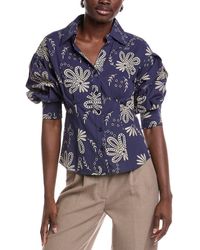 Gracia - Embroidered Eyelet Blouse - Lyst