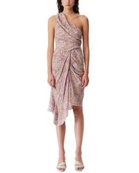 IRO - Tabea Asymmetrical Print Dress - Lyst