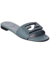 Fendi - Ff Baguette Leather Sandal - Lyst