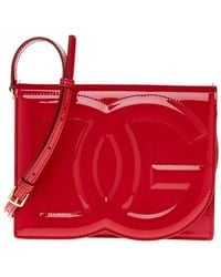 Dolce & Gabbana - Dg Logo Patent Shoulder Bag - Lyst