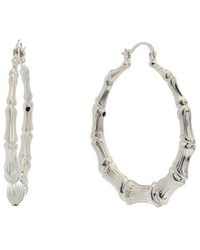 Juvell - 18k Plated Bamboo Hoops - Lyst