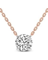 Lab Grown Diamonds - 14K 3.00 Ct. Tw. Lab-Grown Diamond Necklace - Lyst