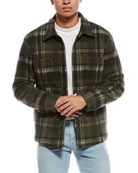 Vince - Plaid Sherpa-Lined Shirt Jacket - Lyst
