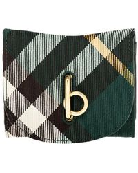 Burberry - Rocking Horse Leather-trim Wallet - Lyst