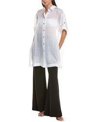 Lafayette 148 New York - Tab Sleeve Side Slit Shirt - Lyst