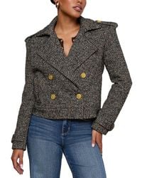 L'Agence - Xoey Cropped Trench Coat - Lyst