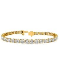 Lab Grown Diamonds - 14K 5.72 Ct. Tw. Lab-Grown Diamond Tennis Bracelet - Lyst