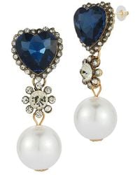 Sphera Milano - Plated 19.5Mm Pearl Cz Earrings - Lyst