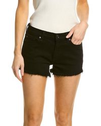 7 For All Mankind Cuff Off Short - Black