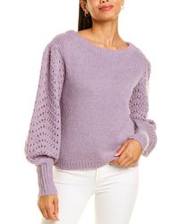 Merlette Somerset Wool & Alpaca-blend Jumper - Purple