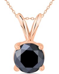 True Diamond - 14k Rose Gold 1.45 Ct. Tw. Diamond Necklace - Lyst