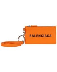 Balenciaga - Leather Essential Long Card Holder - Lyst