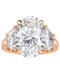 Lab Grown Diamonds - 14K Rose 7.00 Ct. Tw. Lab-Grown Diamond Ring - Lyst