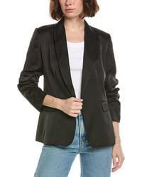 Tahari - Shawl Collar Scrunch Sleeve Blazer - Lyst