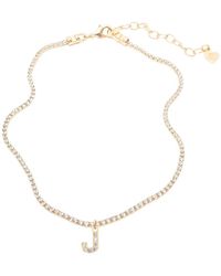 Frasier Sterling - 14k Plated Cz Initial (a-z) Necklace - Lyst