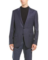 Ermenegildo Zegna 2pc Wool Suit With Flat Pant - Blue