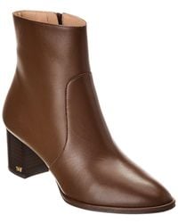 Stuart Weitzman - Ryland 60 Zip Leather Booties - Lyst
