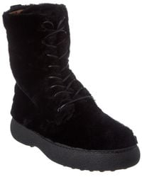Tod's - Shearling Boot - Lyst