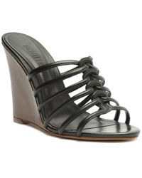 SCHUTZ SHOES - Octavia Wedge Leather Wedge - Lyst