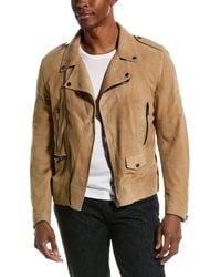 Tod's - Motorcycle Stitching Suede Jacket - Lyst