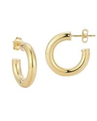 Glaze Jewelry - 14k Over Silver Thick Hoops - Lyst
