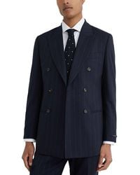 Reiss - Bank Pinstripe Peak Wool Formal Jacket - Lyst