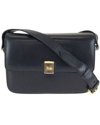 Celine - Black Calfskin Horse Carriage Shoulder Bag (authentic Pre-loved) - Lyst