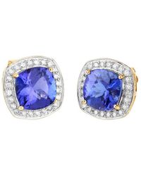 Diana M. Jewels - Fine Jewelry 14k 5.98 Ct. Tw. Diamond & Tanzanite Studs - Lyst