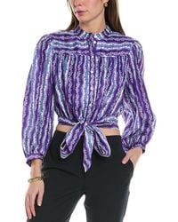 Sandro - Silk Shirt - Lyst