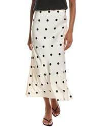 Bardot - Phoebe Satin Midi Skirt - Lyst