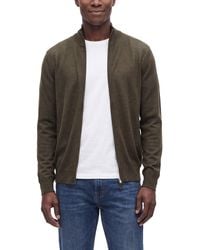 N.Peal Cashmere - Hyde Zip 100% Cashmere Mock Neck Cardigan - Lyst