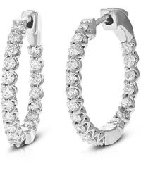 Amairah - 14K 1.00 Ct. Tw. Lab-Grown Diamond Hoops - Lyst