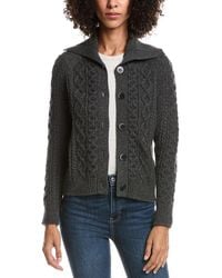 Forte - Wool & Cashmere-Blend Luxe Cable Cardigan - Lyst